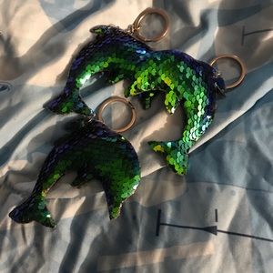 Accessories - 3/$20 Sequined Dolphin Keychain Bundle Accessories - 3/$20 Sequined Dolphin Keychain Bundle